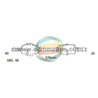Arbre de transmission ODM-MULTIPARTS 18-151151