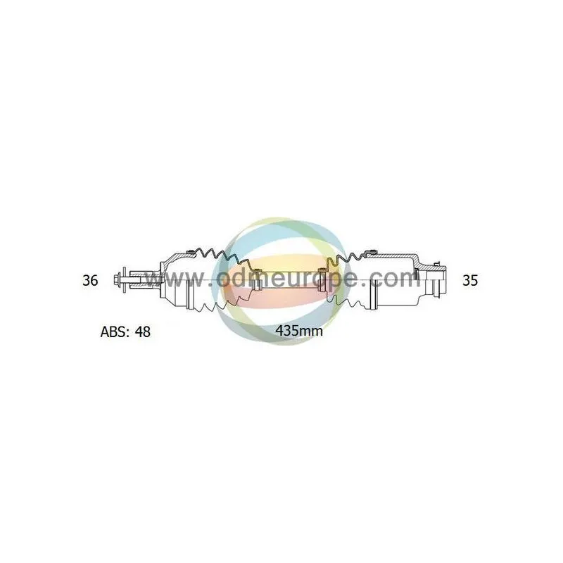 Arbre de transmission ODM-MULTIPARTS 18-151221