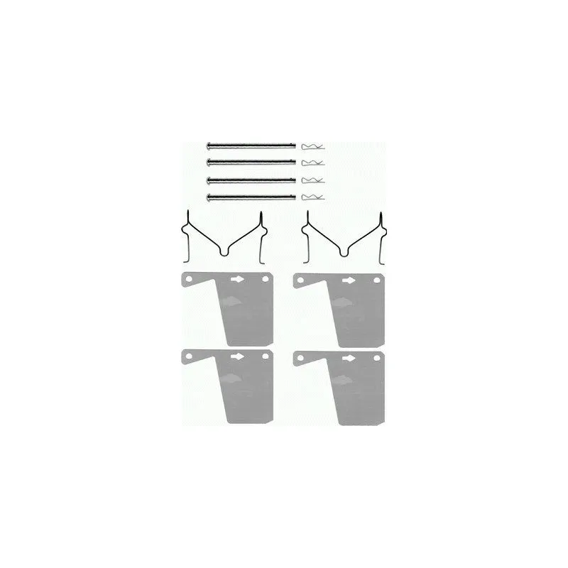 Kit d'accessoires, plaquette de frein à disque TEXTAR 82012400