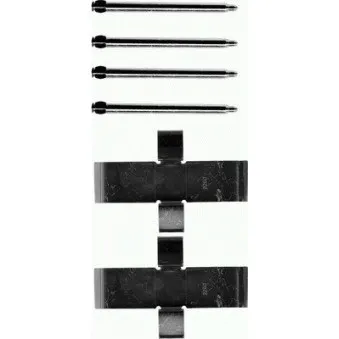 Kit d'accessoires, plaquette de frein à disque TEXTAR 82015100