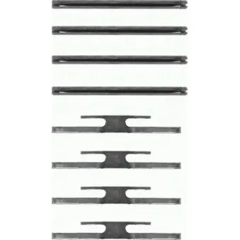 Kit d'accessoires, plaquette de frein à disque TEXTAR 82019100