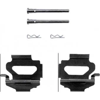 Kit d'accessoires, plaquette de frein à disque TEXTAR 82030100
