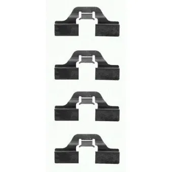 Kit d'accessoires, plaquette de frein à disque TEXTAR 82037300