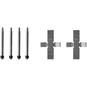 Kit d'accessoires, plaquette de frein à disque TEXTAR 82046000