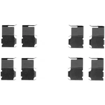 Kit d'accessoires, plaquette de frein à disque TEXTAR 82047400