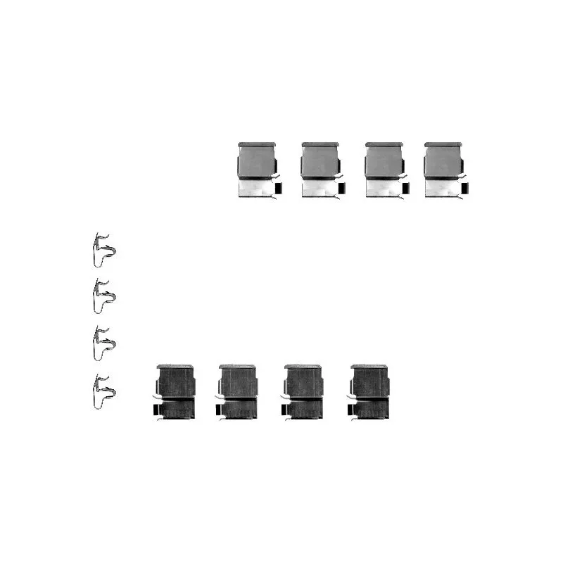 Kit d'accessoires, plaquette de frein à disque TEXTAR 82050200