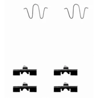 Kit d'accessoires, plaquette de frein à disque TEXTAR 82051600