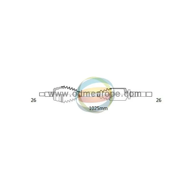 Arbre de transmission ODM-MULTIPARTS 18-152040