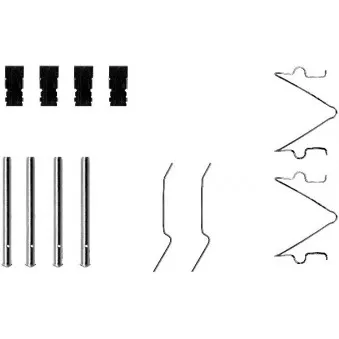 Kit d'accessoires, plaquette de frein à disque TEXTAR 82056900