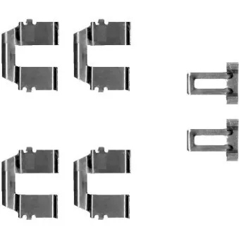 Kit d'accessoires, plaquette de frein à disque TEXTAR 82059600