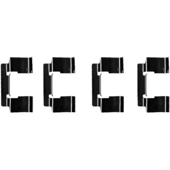 Kit d'accessoires, plaquette de frein à disque TEXTAR 82059700