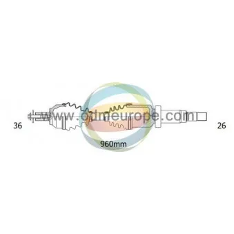 Arbre de transmission ODM-MULTIPARTS 18-152060