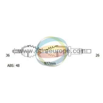 Arbre de transmission ODM-MULTIPARTS 18-152091