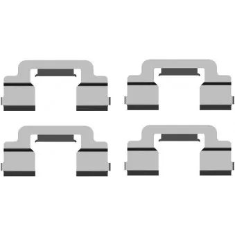 Kit d'accessoires, plaquette de frein à disque TEXTAR 82072900