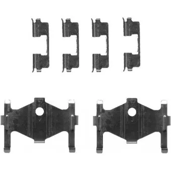 Kit d'accessoires, plaquette de frein à disque TEXTAR 82073100