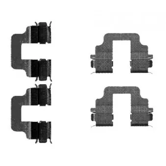 Kit d'accessoires, plaquette de frein à disque TEXTAR 82073200