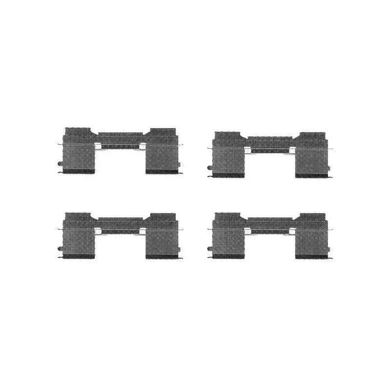 Kit d'accessoires, plaquette de frein à disque TEXTAR 82073700