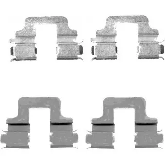 Kit d'accessoires, plaquette de frein à disque TEXTAR 82073800