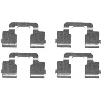 Kit d'accessoires, plaquette de frein à disque TEXTAR 82073900