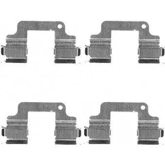 Kit d'accessoires, plaquette de frein à disque TEXTAR 82074200