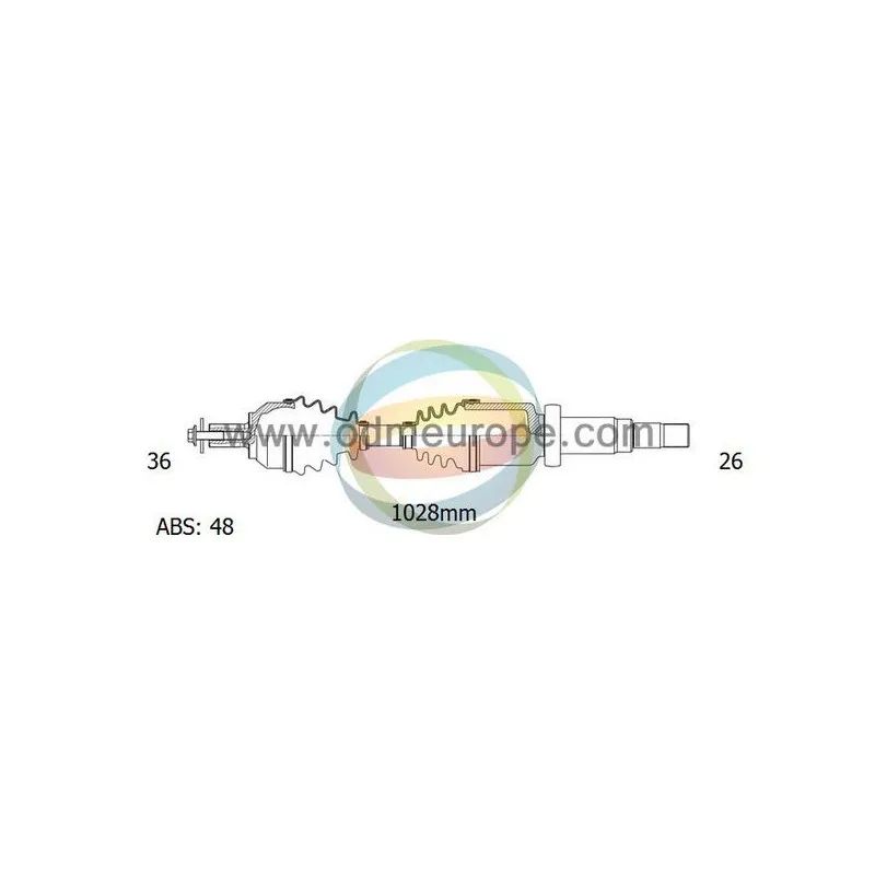 Arbre de transmission ODM-MULTIPARTS 18-152131