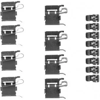 Kit d'accessoires, plaquette de frein à disque TEXTAR 82074400