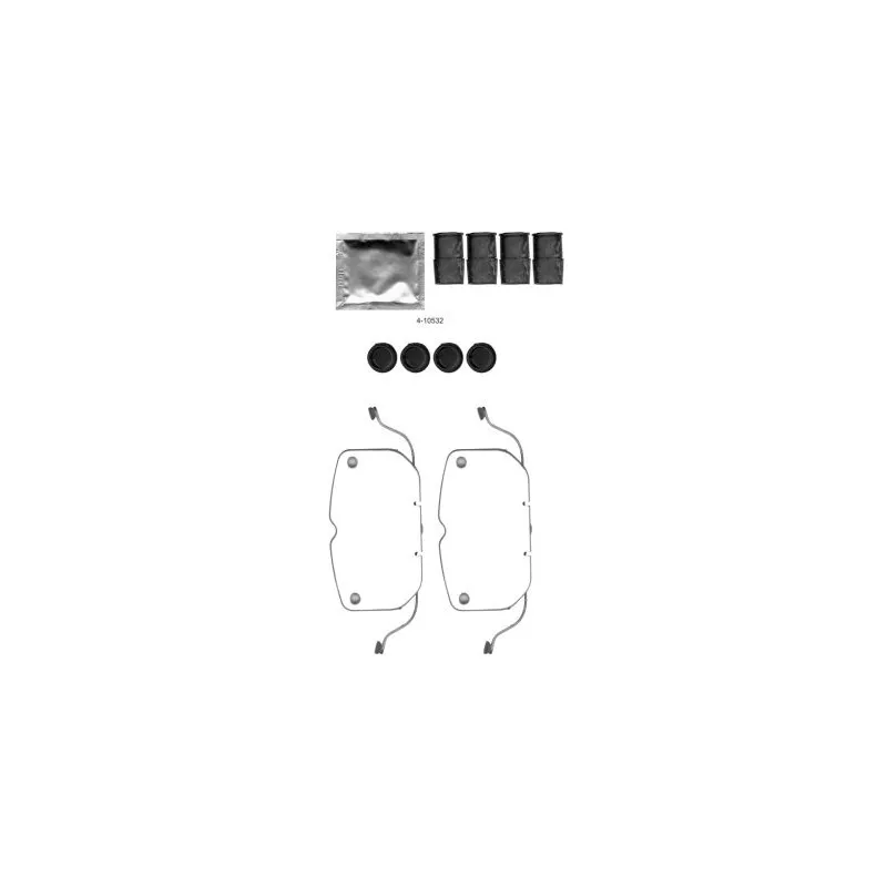 Kit d'accessoires, étrier de frein TEXTAR 82074800