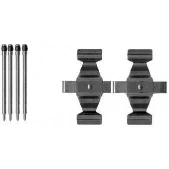 Kit d'accessoires, plaquette de frein à disque TEXTAR 82075200