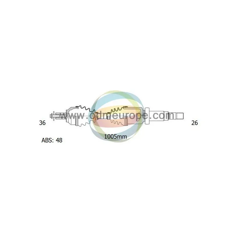 Arbre de transmission ODM-MULTIPARTS 18-152141