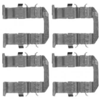 Kit d'accessoires, plaquette de frein à disque TEXTAR 82076000