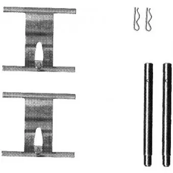 Kit d'accessoires, plaquette de frein à disque TEXTAR 82076600