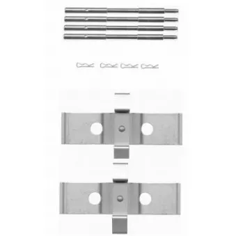 Kit d'accessoires, plaquette de frein à disque TEXTAR 82500700