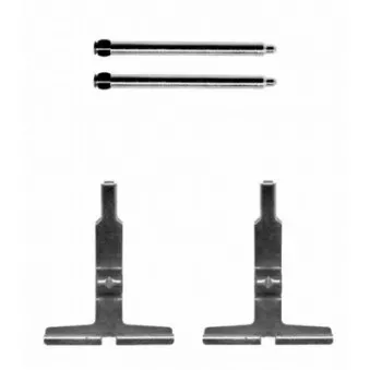 Kit d'accessoires, plaquette de frein à disque TEXTAR 82501300