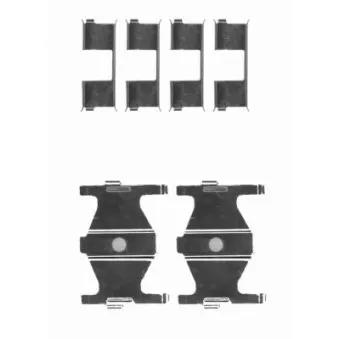Kit d'accessoires, plaquette de frein à disque TEXTAR 82503400