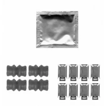 Kit d'accessoires, plaquette de frein à disque TEXTAR 82504200