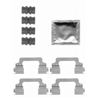 Kit d'accessoires, plaquette de frein à disque TEXTAR 82505400