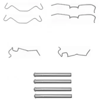 Kit d'accessoires, plaquette de frein à disque TEXTAR 82506300