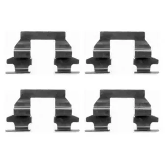 Kit d'accessoires, plaquette de frein à disque TEXTAR 82507600