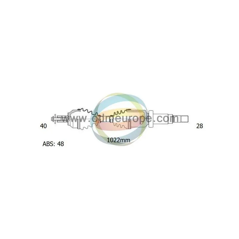 Arbre de transmission ODM-MULTIPARTS 18-152271