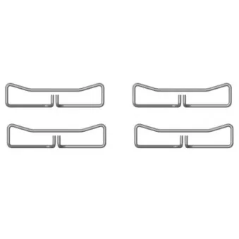 Kit d'accessoires, plaquette de frein à disque TEXTAR 82511300