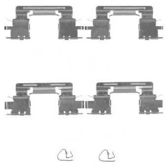 Kit d'accessoires, plaquette de frein à disque TEXTAR 82515100
