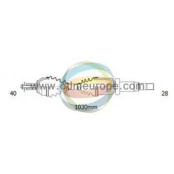 Arbre de transmission ODM-MULTIPARTS 18-152330