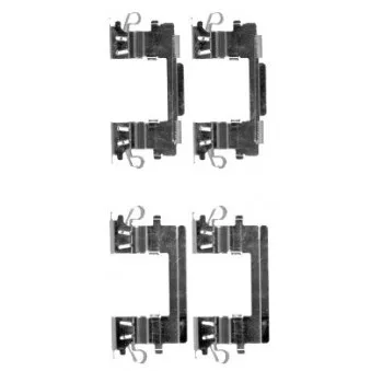 Kit d'accessoires, plaquette de frein à disque TEXTAR 82516100