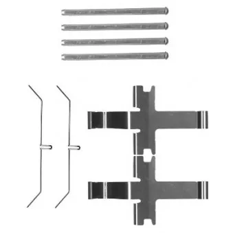 Kit d'accessoires, plaquette de frein à disque TEXTAR 82516500