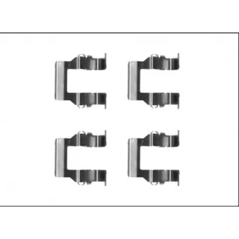Kit d'accessoires, plaquette de frein à disque TEXTAR 82540000