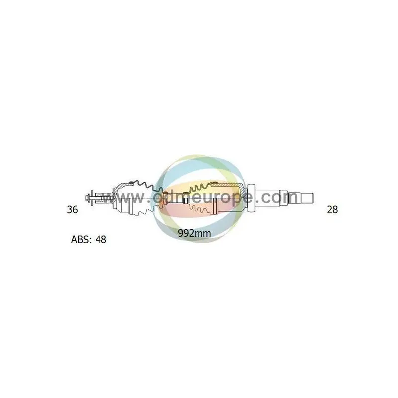 Arbre de transmission ODM-MULTIPARTS 18-152391