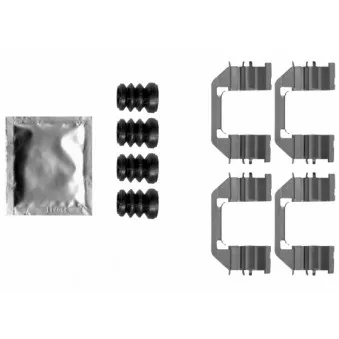Kit d'accessoires, plaquette de frein à disque TEXTAR 82542300