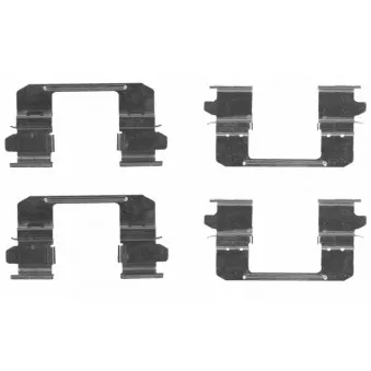 Kit d'accessoires, plaquette de frein à disque TEXTAR 82542600