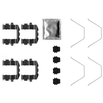 Kit d'accessoires, plaquette de frein à disque TEXTAR 82543600