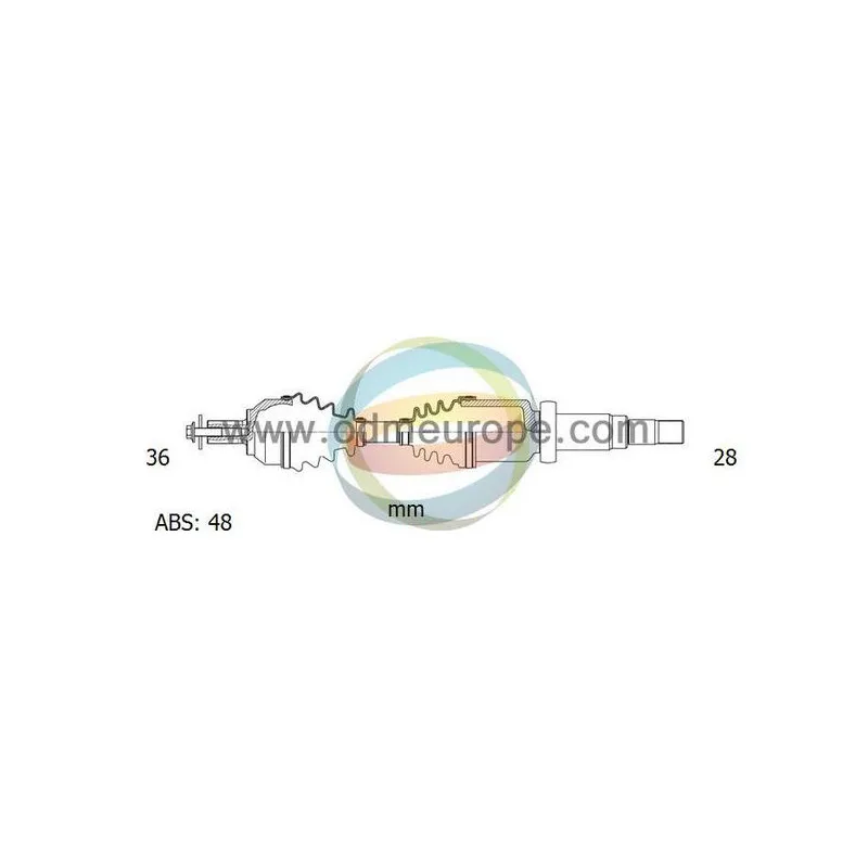 Arbre de transmission ODM-MULTIPARTS 18-152451
